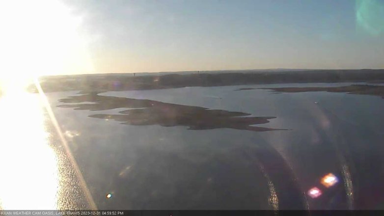 Lake Travis webcam, December 31, 2023 5:00 PM CT