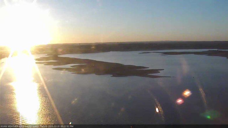 Lake Travis webcam, December 31, 2023 5:25 PM CT