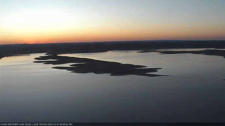 Lake Travis webcam, December 31, 2023 5:45 PM CT