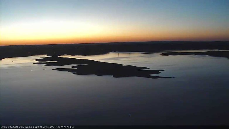 Lake Travis webcam, December 31, 2023 6:00 PM CT