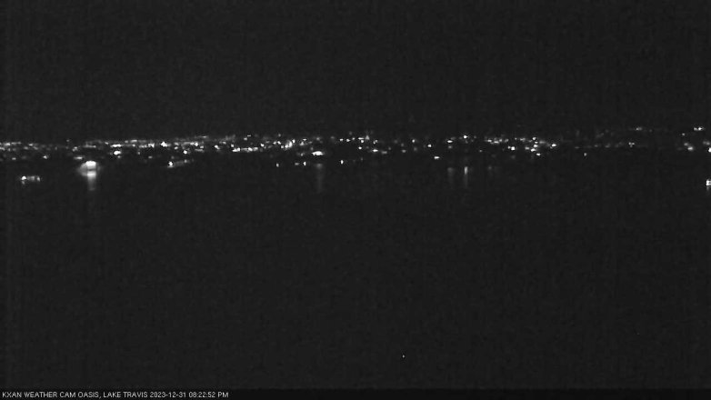 Lake Travis webcam, December 31, 2023 8:25 PM CT