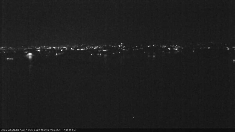Lake Travis webcam, December 31, 2023 11:00 PM CT