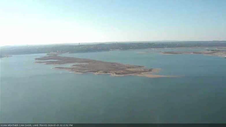 Lake Travis webcam, January 1, 2024 2:25 PM CT