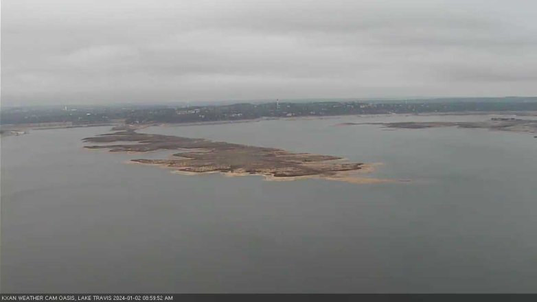 Lake Travis webcam, January 2, 2024 9:00 AM CT