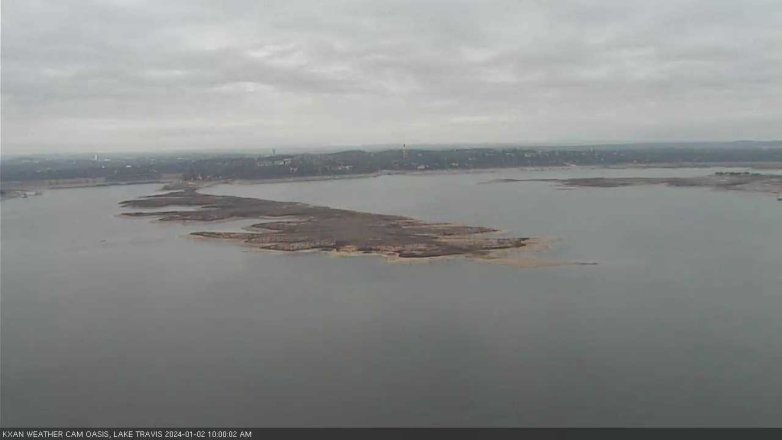Lake Travis webcam, January 2, 2024 10:00 AM CT
