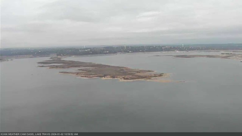 Lake Travis webcam, January 2, 2024 11:00 AM CT