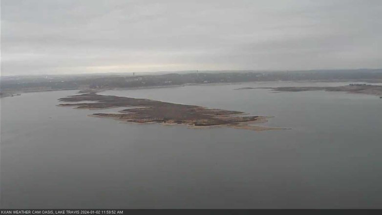 Lake Travis webcam, January 2, 2024 12:00 PM CT