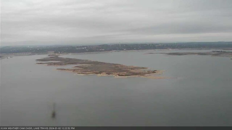 Lake Travis webcam, January 2, 2024 12:25 PM CT