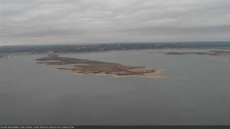 Lake Travis webcam, January 2, 2024 12:45 PM CT