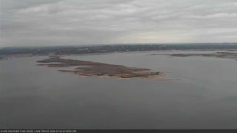 Lake Travis webcam, January 2, 2024 2:00 PM CT