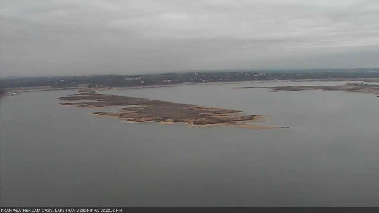 Lake Travis webcam, January 2, 2024 2:25 PM CT