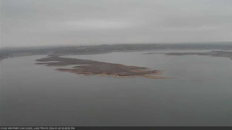 Lake Travis webcam, January 2, 2024 2:45 PM CT