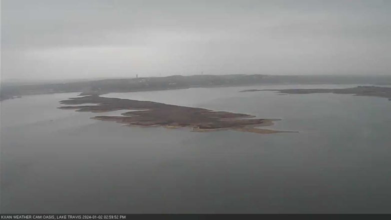 Lake Travis webcam, January 2, 2024 3:00 PM CT
