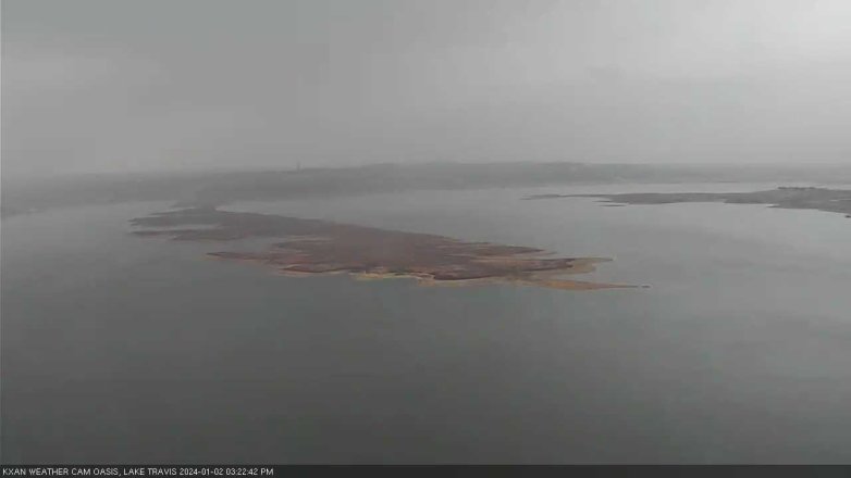 Lake Travis webcam, January 2, 2024 3:25 PM CT