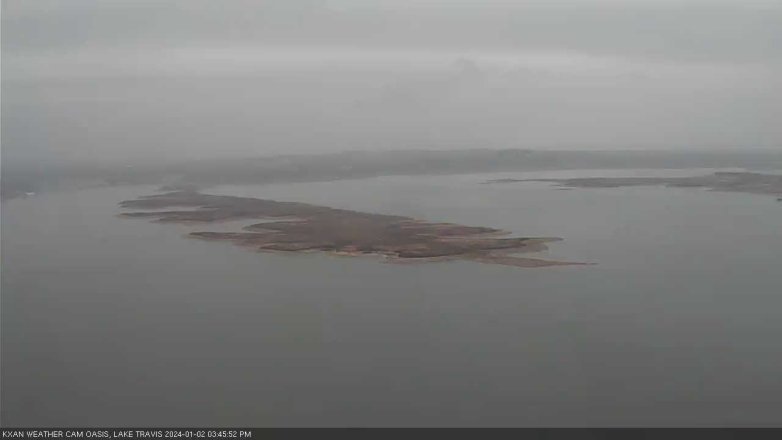 Lake Travis webcam, January 2, 2024 3:45 PM CT