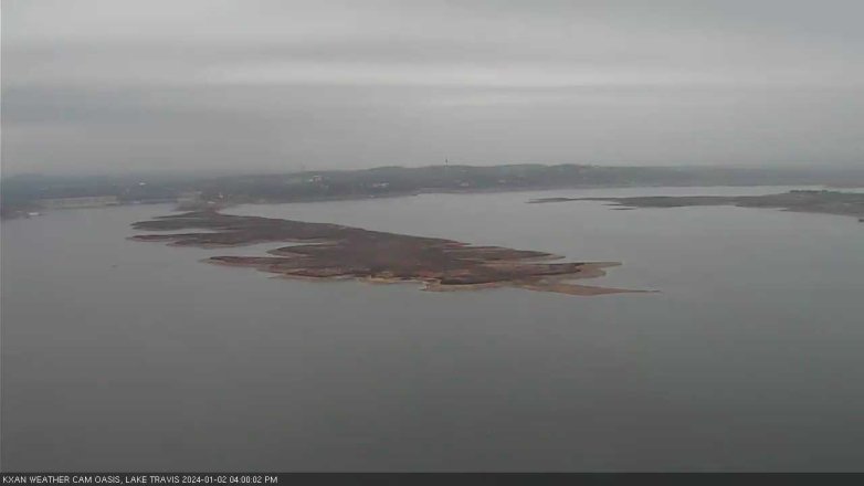 Lake Travis webcam, January 2, 2024 4:00 PM CT