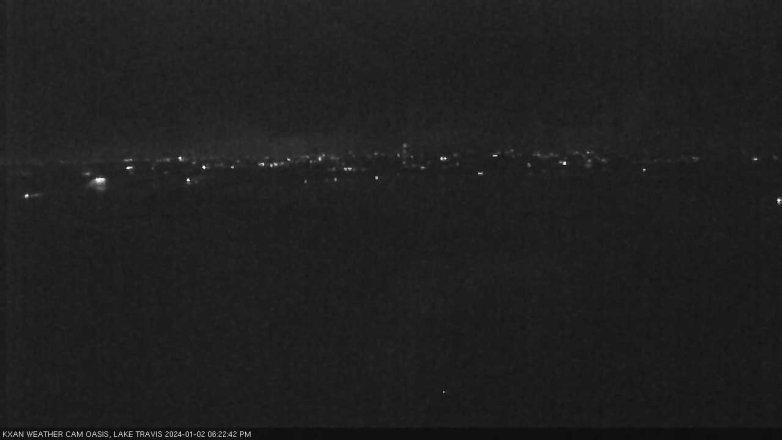 Lake Travis webcam, January 2, 2024 6:25 PM CT