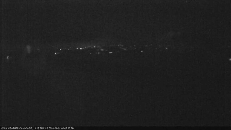 Lake Travis webcam, January 2, 2024 6:45 PM CT