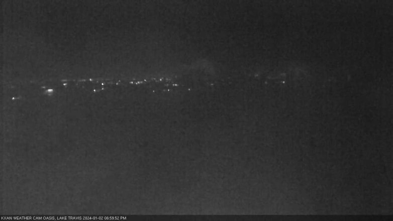 Lake Travis webcam, January 2, 2024 7:00 PM CT