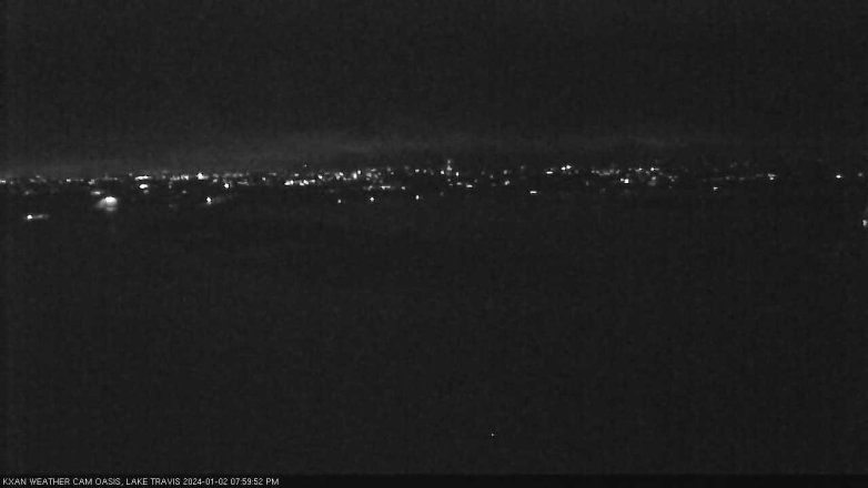 Lake Travis webcam, January 2, 2024 8:00 PM CT