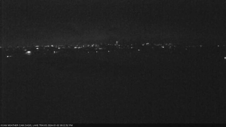 Lake Travis webcam, January 2, 2024 8:25 PM CT