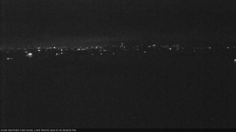 Lake Travis webcam, January 2, 2024 8:45 PM CT