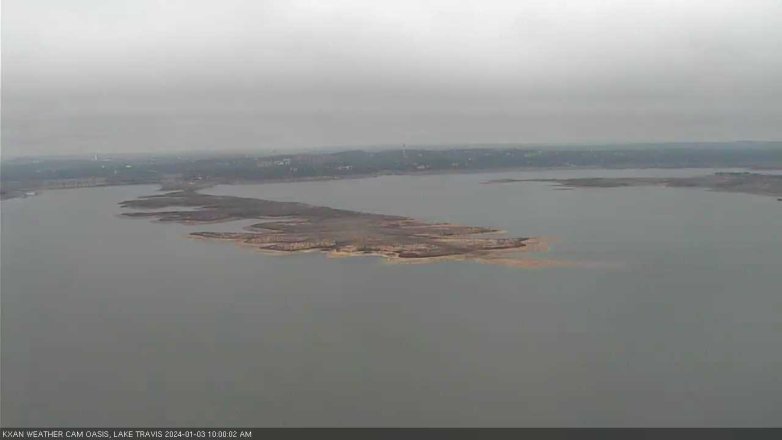 Lake Travis webcam, January 3, 2024 10:00 AM CT