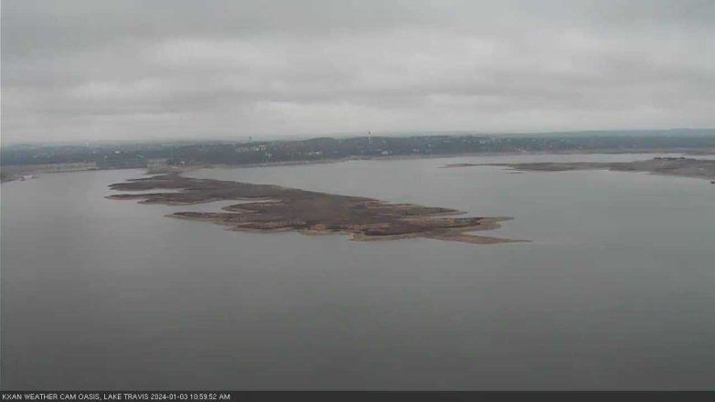 Lake Travis webcam, January 3, 2024 11:00 AM CT