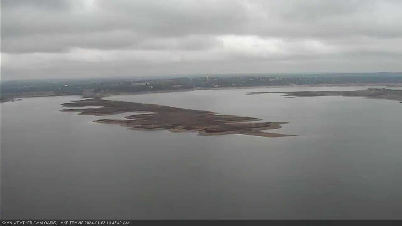 Lake Travis webcam, January 3, 2024 11:45 AM CT