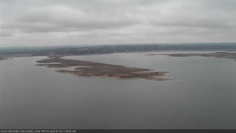Lake Travis webcam, January 3, 2024 12:00 PM CT