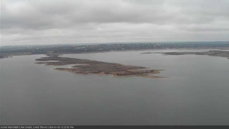 Lake Travis webcam, January 3, 2024 12:25 PM CT