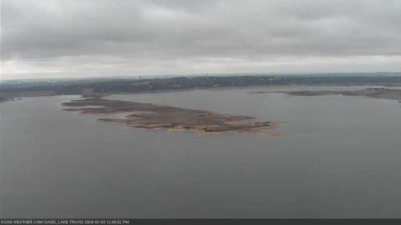 Lake Travis webcam, January 3, 2024 12:45 PM CT