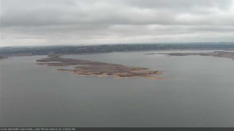 Lake Travis webcam, January 3, 2024 1:00 PM CT