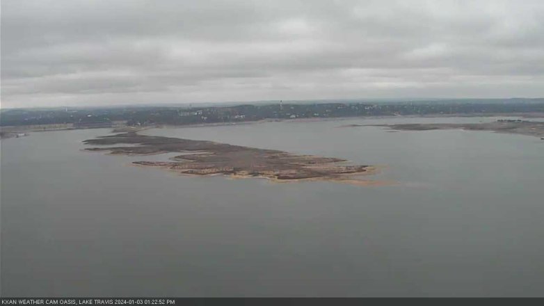 Lake Travis webcam, January 3, 2024 1:25 PM CT