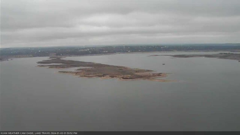 Lake Travis webcam, January 3, 2024 2:00 PM CT