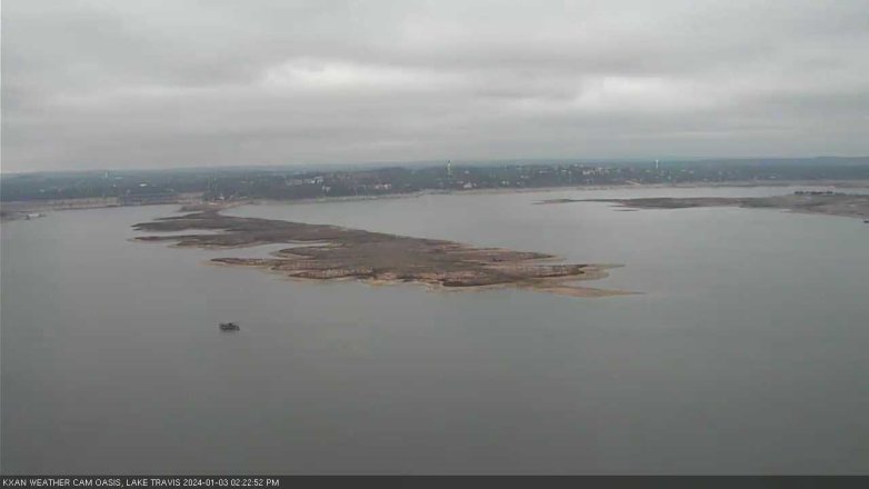 Lake Travis webcam, January 3, 2024 2:25 PM CT