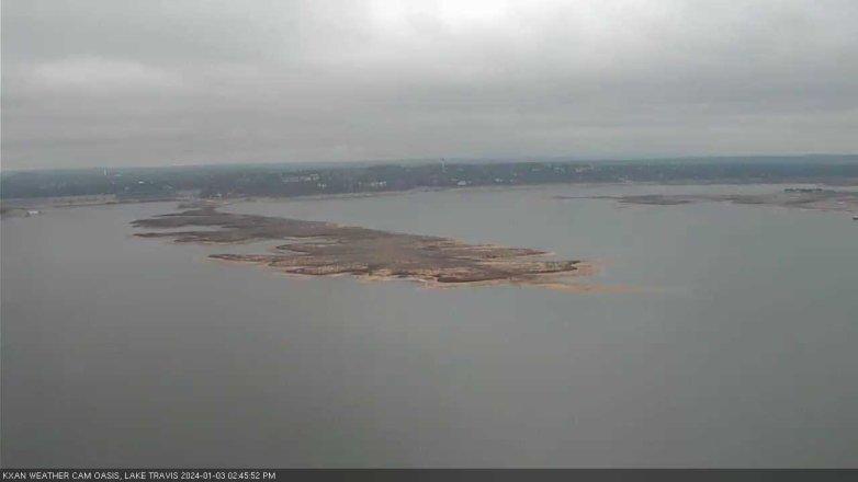 Lake Travis webcam, January 3, 2024 2:45 PM CT