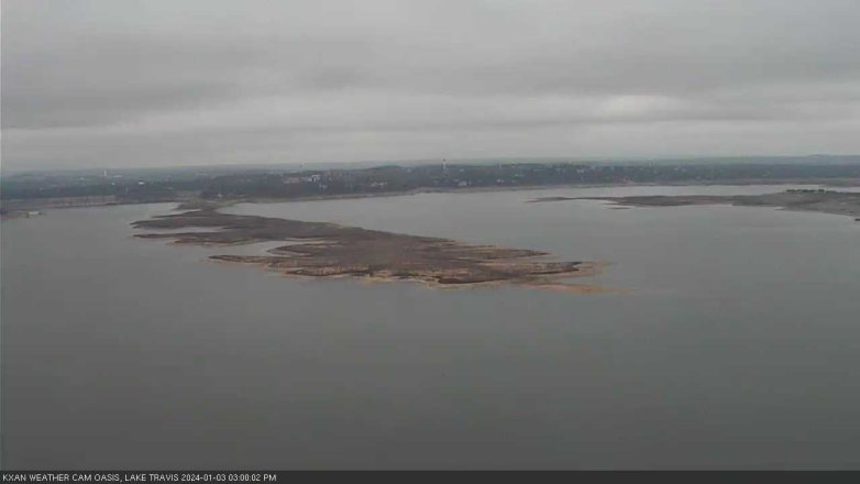 Lake Travis webcam, January 3, 2024 3:00 PM CT