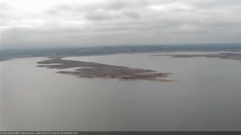 Lake Travis webcam, January 3, 2024 4:00 PM CT