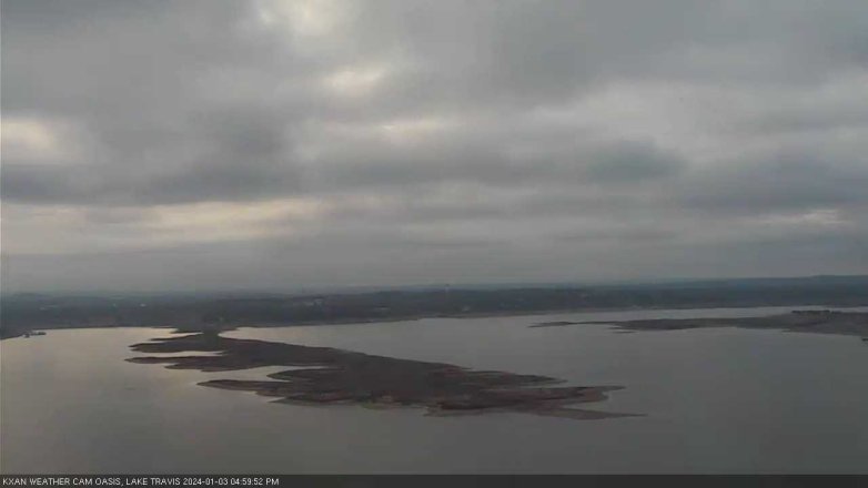 Lake Travis webcam, January 3, 2024 5:00 PM CT