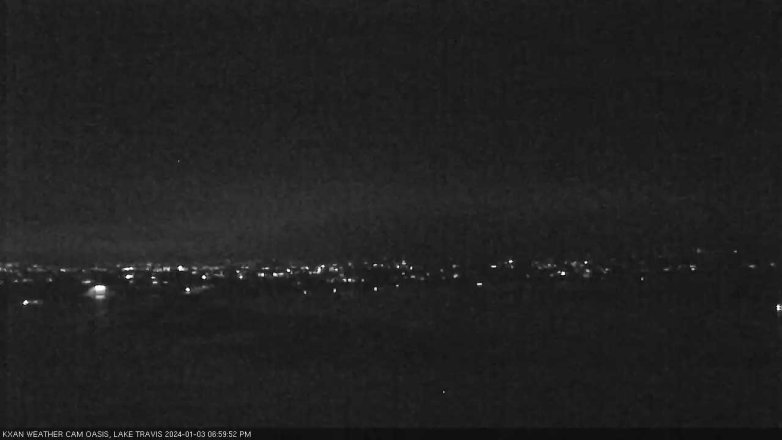 Lake Travis webcam, January 3, 2024 7:00 PM CT