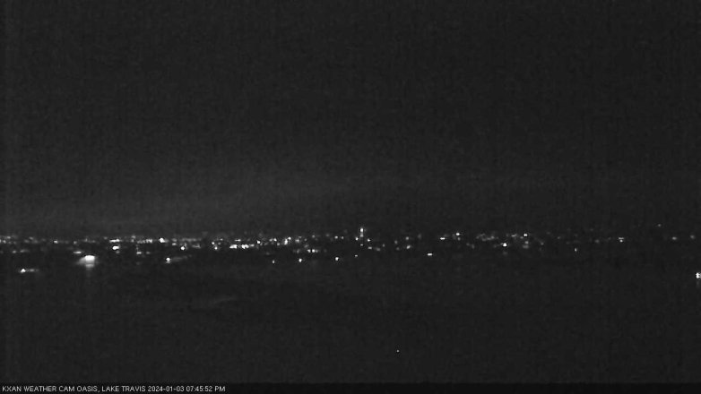 Lake Travis webcam, January 3, 2024 7:45 PM CT