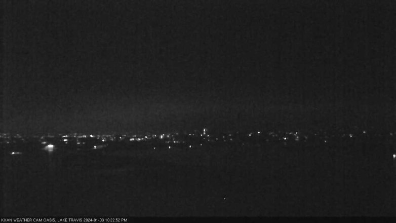 Lake Travis webcam, January 3, 2024 10:25 PM CT