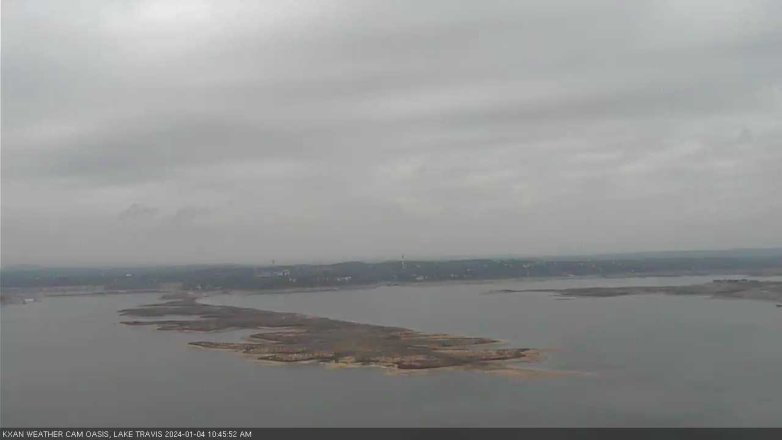 Lake Travis webcam, January 4, 2024 10:45 AM CT