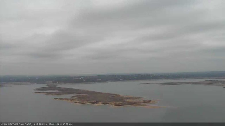 Lake Travis webcam, January 4, 2024 11:45 AM CT