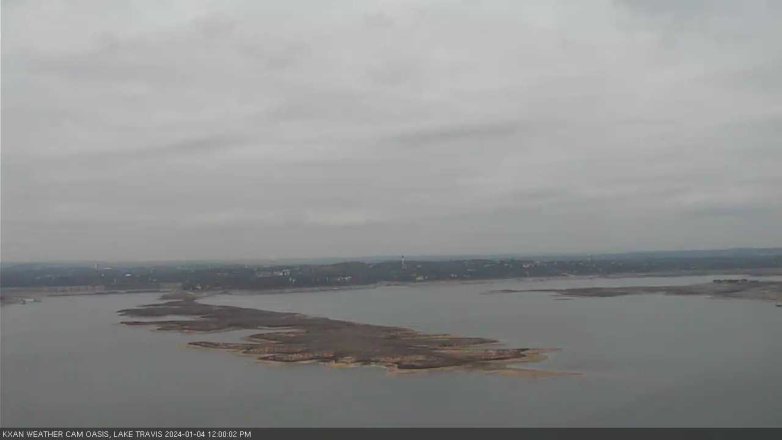 Lake Travis webcam, January 4, 2024 12:00 PM CT