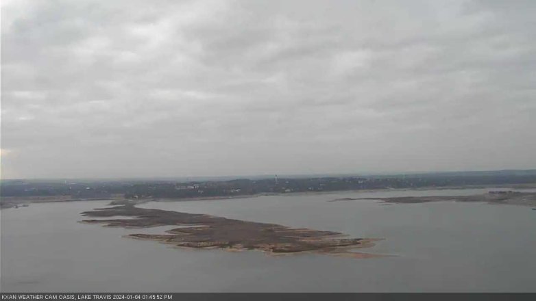 Lake Travis webcam, January 4, 2024 1:45 PM CT