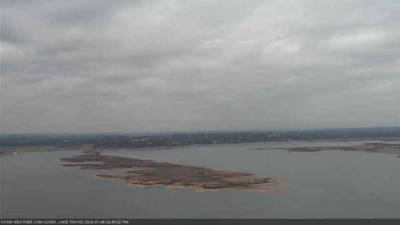 Lake Travis webcam, January 4, 2024 2:45 PM CT