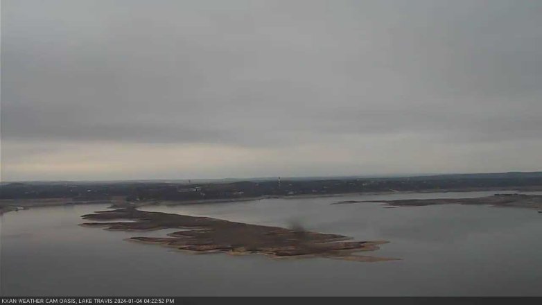 Lake Travis webcam, January 4, 2024 4:25 PM CT