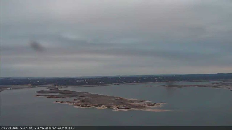 Lake Travis webcam, January 4, 2024 5:25 PM CT